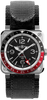 Montres BR 03-93 GMT - BR0393-BL-ST/SCA - 42 mm / Acier /