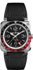 Montres BR 03-93 GMT - BR0393-BL-ST/SCA - 42 mm / Acier /