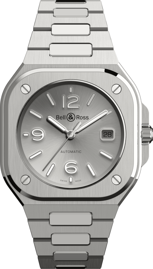 Montres BR 05 GREY STEEL - BR05A-GR-ST/SST - 40 mm / Acier