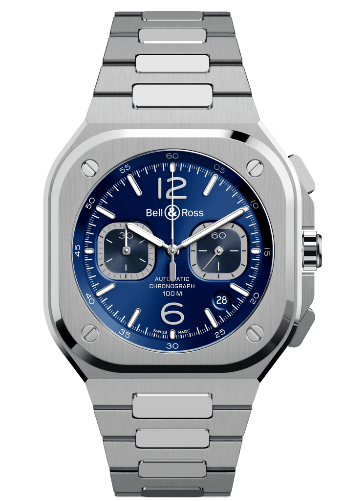 Montres BR 05 CHRONO BLUE STEEL - BR05C-BU-ST/SST - 42 mm /