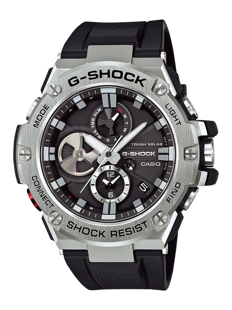 G shock stainless steel black hotsell