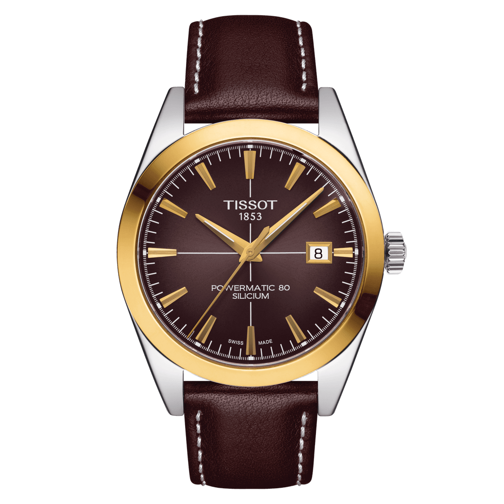 Montres T-GOLD - GENTLEMAN POWERMATIC 80 SILICIUM 18K GOLD -