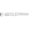 Montres Bracelet caoutchouc (EPDM) blanc finition acier - 