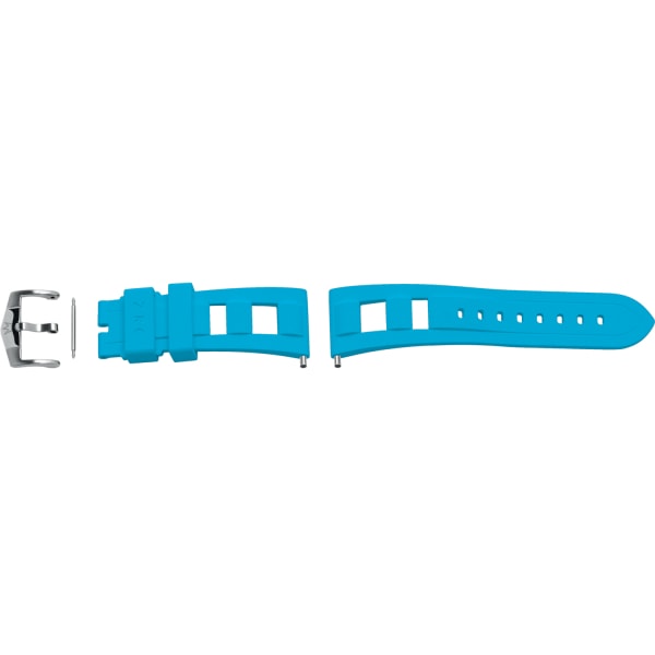 Montres Bracelet caoutchouc (EPDM) bleu ciel finition acier 