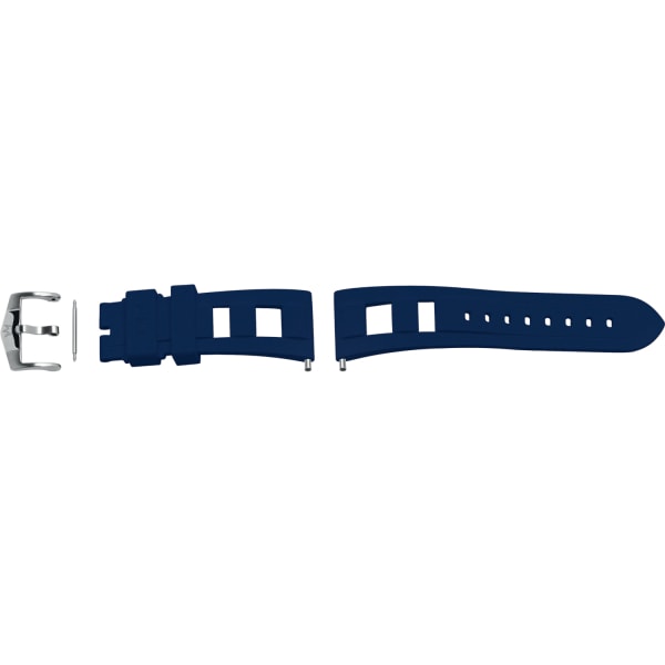 Montres Bracelet caoutchouc (EPDM) marine finition acier - 
