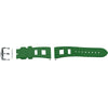 Montres Bracelet caoutchouc (EPDM) vert finition acier 