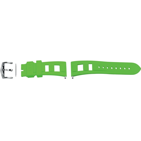 Montres Bracelet caoutchouc (NBR) vert clair finition acier 