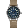 Montres Khaki Field Titanium Auto - H70545540 - 42 mm / Cuir