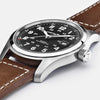 Montres Khaki Field Auto - H70555533 - 42 mm / Acier / Cuir