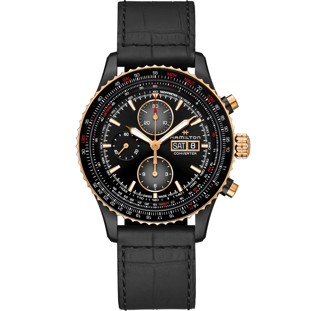 Montres Converter Auto Chrono - H76736730 - 44 mm / Pvd Noir