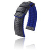 Montres HIRSCH - Bracelet Ayrton Noir et Bleu - Silver - 