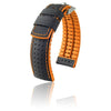 Montres HIRSCH - Bracelet Robby Noir et Orange - Silver - 