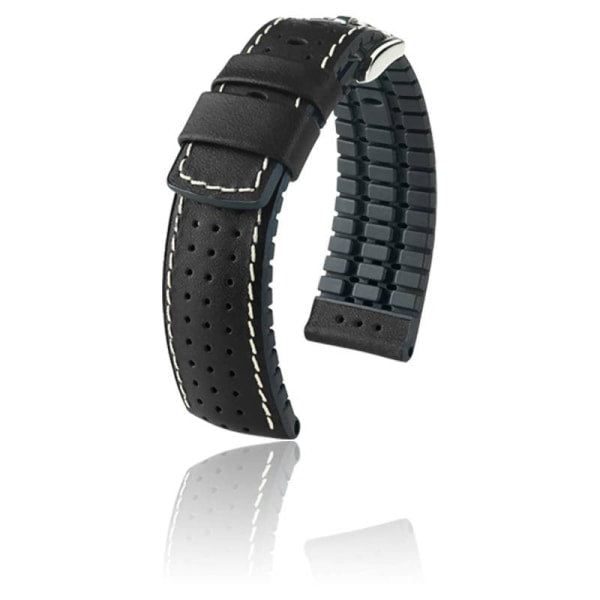 Montres HIRSCH - Bracelet Tiger Noir - Silver - Entrecorne 
